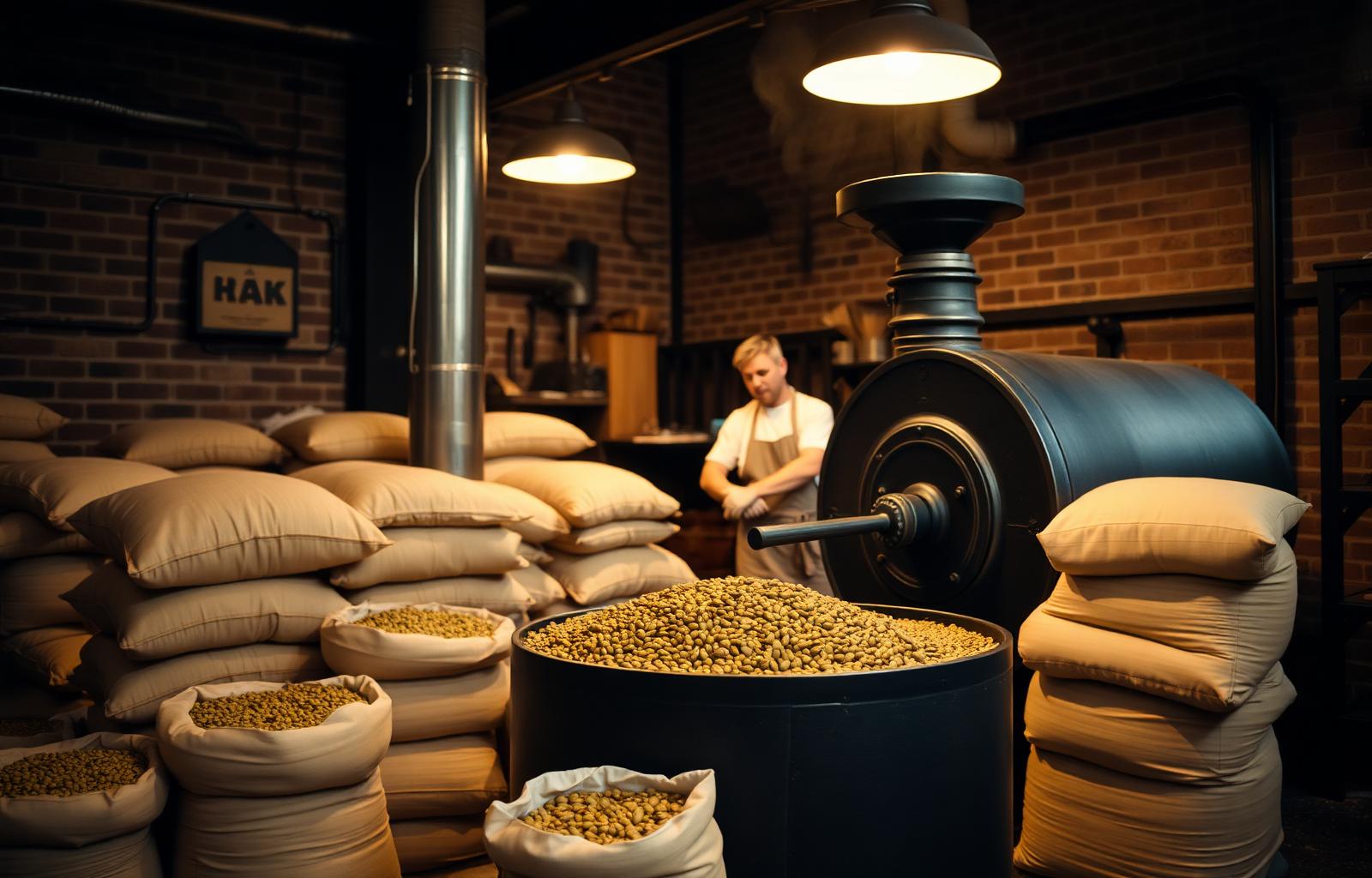 Caffè Aronne roasting facility